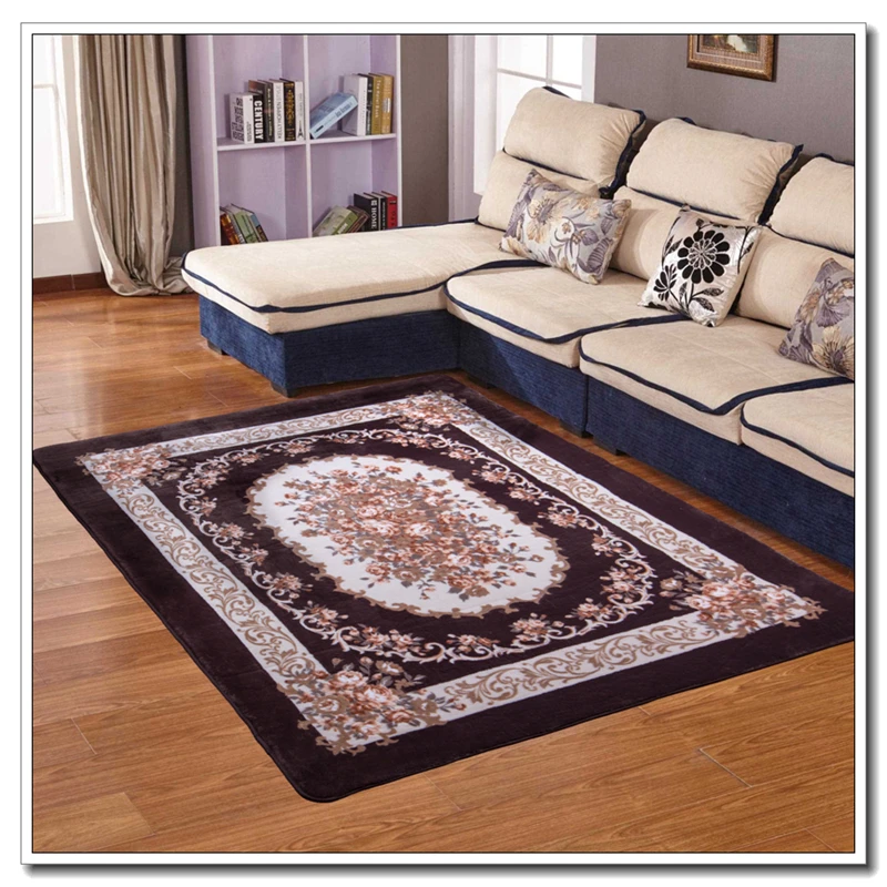 

Modern European-style printed carpet Non-slip living room coffee table printing carpet simple living room rectangular carpet