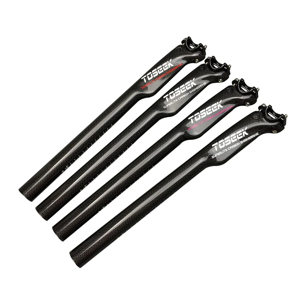 Full Carbon 27.2/30.8/31.6 X 350/400mm Bike Seatpost MTB Road Bicycle