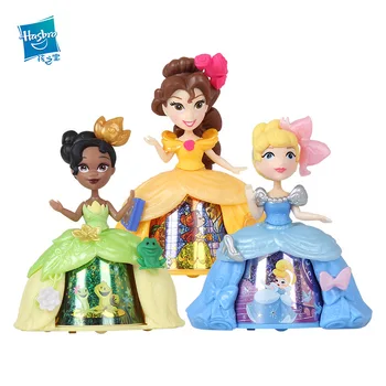 

Hasbro Action Toy Figures model Princess Belle Castle Rotating Character Scene Girl Toy for children