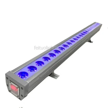 

4+fly case/lot IP 65 outdoor 24X10W rgbw 4 in 1 led wash bar light led wall washer IP 65 lamps