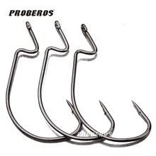 100 шт/Лот червь, крючок джиг большой крючок высоких Крючки черный крючок Размеры 1/0-5/0