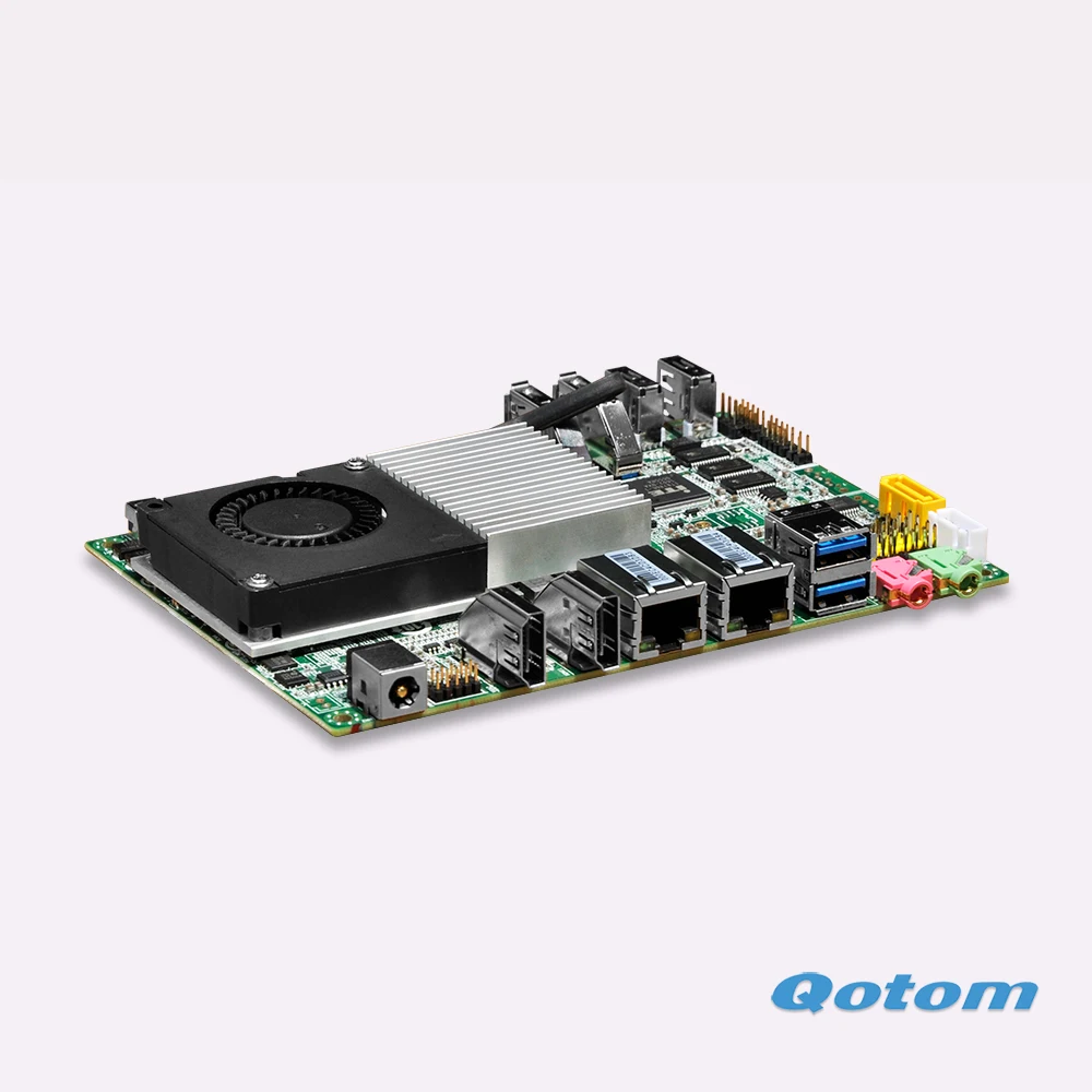

2016 New products Celeron 3215U Dual RJ45 Nano itx motherboard Support linux ubuntu 12V