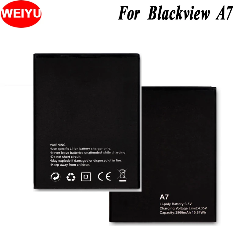 Для Blackview A7 Батарея 2800mAh Мобильный телефон запасная батарея для Pro|Аккумуляторы