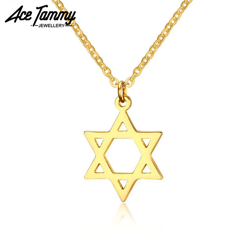 

2018 Popular Star Stainless Steel Necklace Women Girl Link Chain Geometric Pendant Necklace for birthday gift