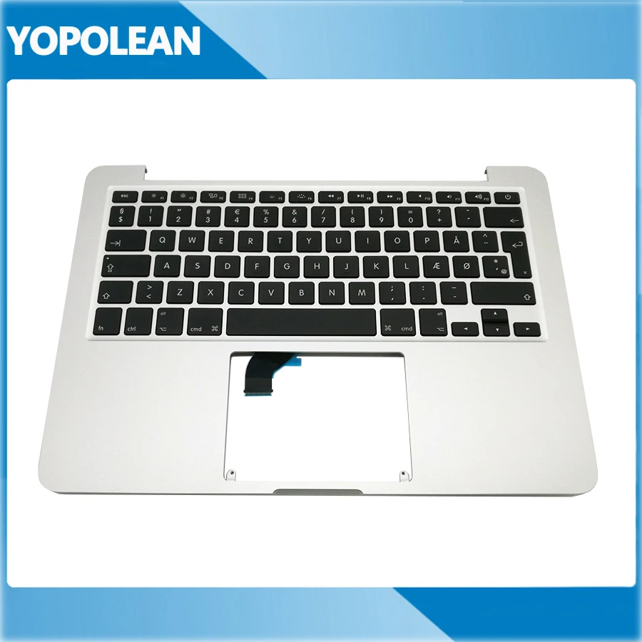 Новый Топ чехол Topcase клавиатура для Macbook Pro Retina 13 &quotA1502 Датская раскладка 2015