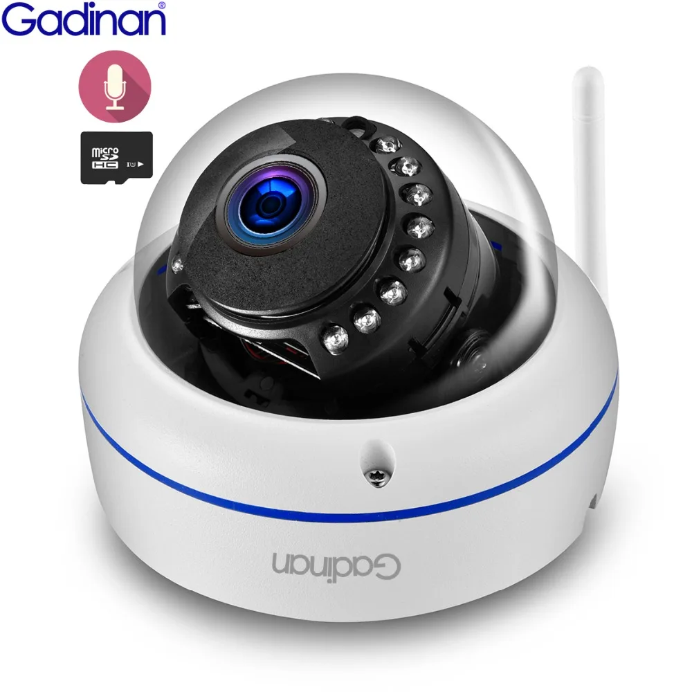 Baratos Gadinan WiFi cámara inalámbrica IP Cámara 2MP 1080P 1MP Domo visión nocturna a prueba de vandalismo Audio registro Max 128G TF ranura para tarjeta Yoosee