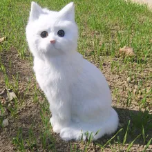 Животные из искусственного меха моделирование Большие Кошачьи предметы домашней мебели Искусство и ремесла