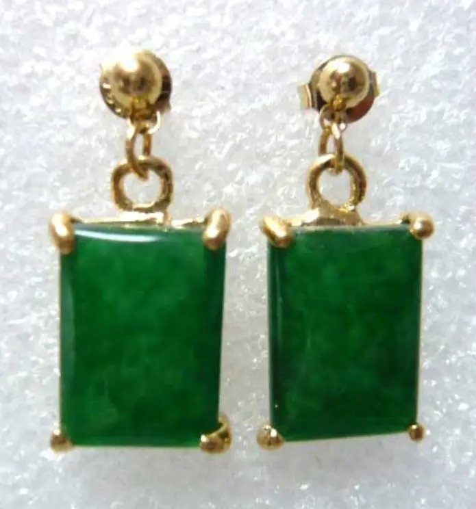 4 colors! fine light green/green/black natural jade earrings can choose | Украшения и аксессуары