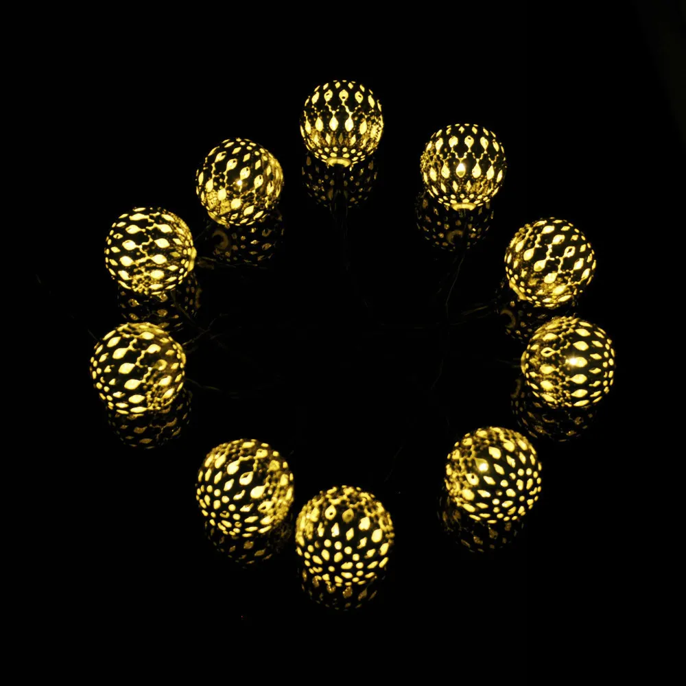 3,5 м 10 светодиодный, прочный марокканский солнечный светильник, уличный светодиодный светильник, праздничный, Свадебный, Рождественский, садовый, домашний магазин, декоративный, праздничный светильник