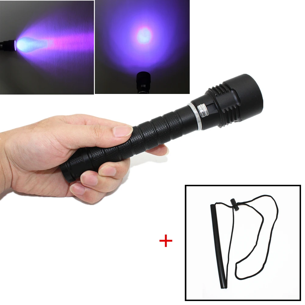 Ультрафиолетовый светодиодный онарь для подводной съемки 18 Вт 3x pe 100 м Нм|flashlight