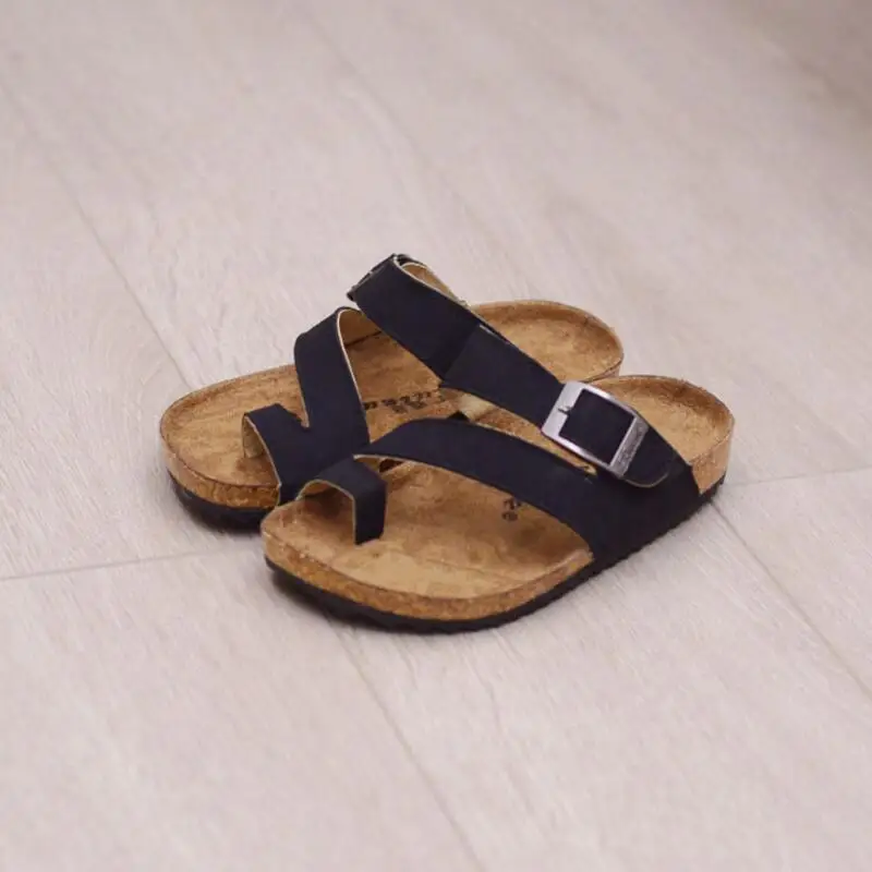 

Children Sandals For Boys Baby Girls Mini Princess cork flip flops 2016 Summer Kids Non-slip Soft Slippers Clip Toe Beach