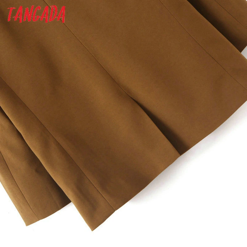 Tangada двубортный жакет двубортный пиджак коричневый блейзер коричневый жакет коричневый пиджак прямого кроя пиджак оверсайз жакет оверсайз классический пиджак классический жакет осень зимаSL430