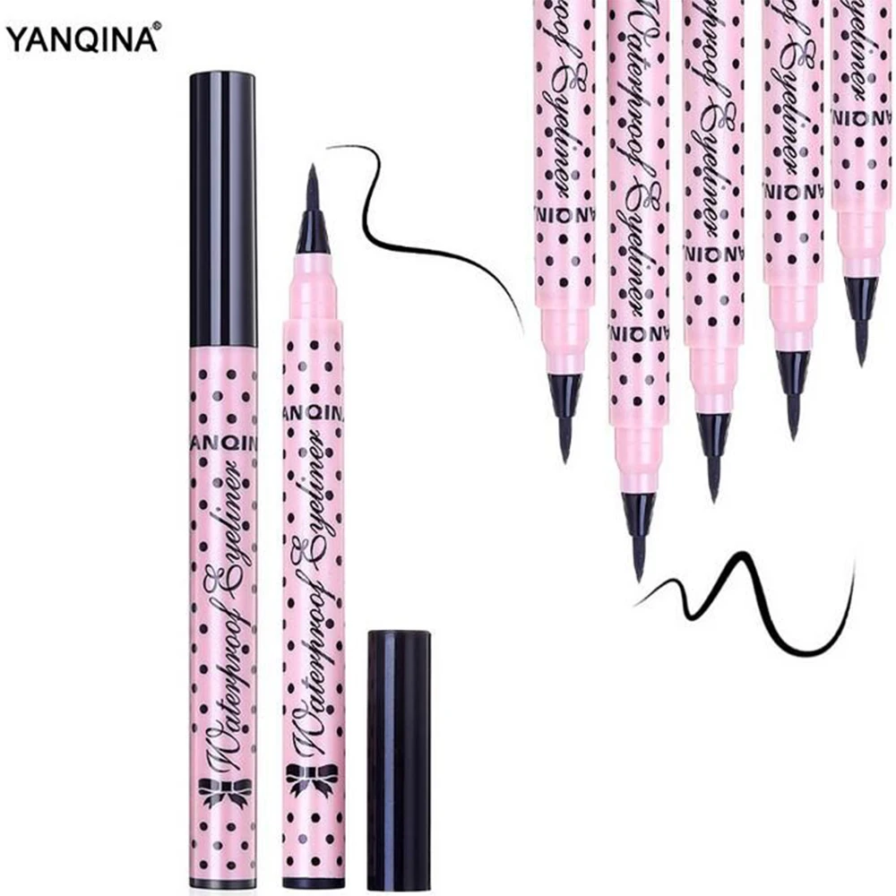 

Hot Black Eye liner Makeup Tools Accessories Not Dizzy Waterproof Liquid Eyeliner Pencil Best Quality Eyeliner to Eye Permanent