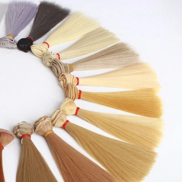 15*100cm DIY Hair For Dolls Long Straight High Temperature Fiber Wigs BJD SD Doll Accessories  Kids Toys Tresses Hairs For Girls 4