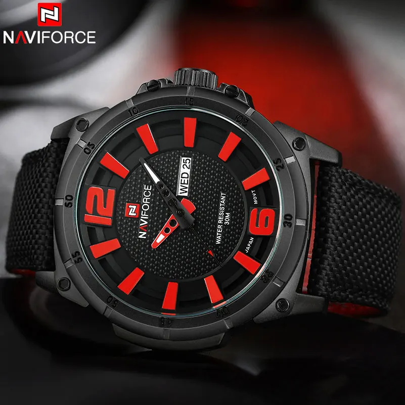 NAVIFORCE часы мужские военные спортивные кварцевые люксовый бренд Модные