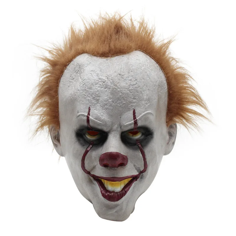 

Stephen King's It Mask Pennywise Horror Clown Joker Mask Clown Mask Halloween Cosplay Costume Props