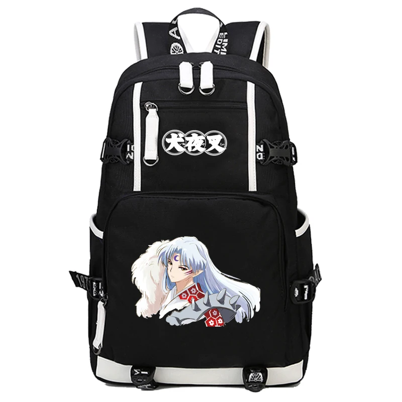 

Inuyasha Backpack Cosplay Sesshoumaru Anime Canvas Bag Schoolbag Travel Bags