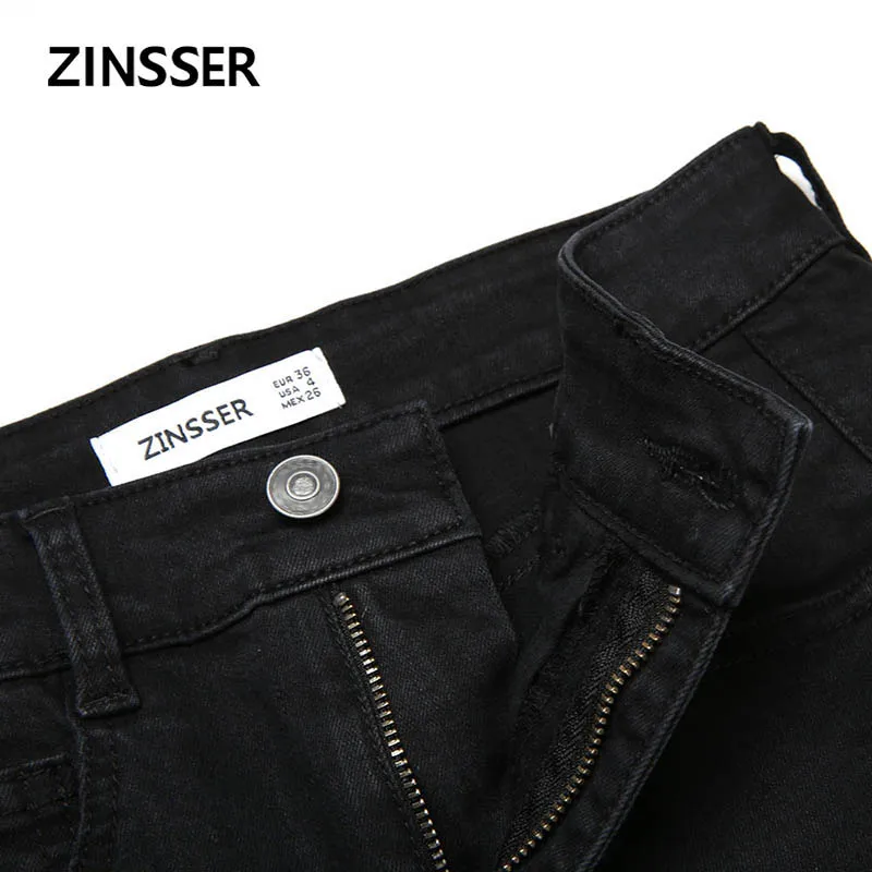 Autumn Winter Women Denim Skinny Push Up Pants Stretch Medium Waist Washed Blue Black Slim Elastic Lady Jeans ZS002BPTA1A