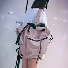 Корейский рюкзак ulzzang, модный вместительный рюкзак для девочек, школьный рюкзак в консервативном стиле, простой нейлоновый рюкзак для отдыха