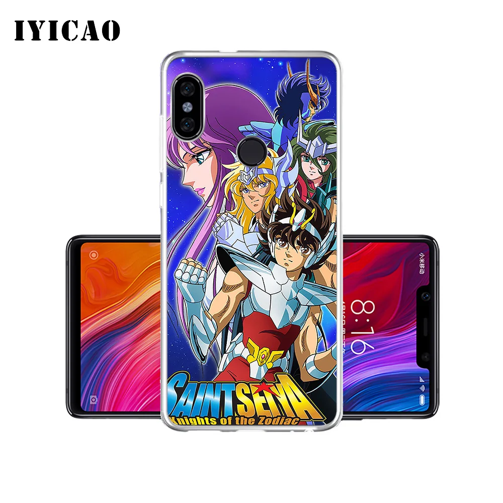 IYICAO мультяшный Мягкий силиконовый чехол для телефона Saint Seiya Xiaomi Mi 9 8 SE 6 A1 A2 Lite F1 MIX2S