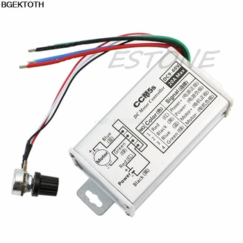 

1pc DC 9V 12V 24V 48V 60V 20A Motor Speed Controller Regulator Driver PWM 25KHz