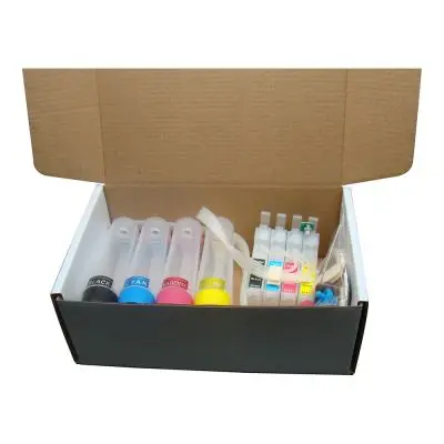 for EUR CISS with Permanent Chip Printer Printer Parts for Eps0n Workforce WF-7110 DTW//WF-7610 DWF//WF-7620 DTWF//WF-3620 WF-3640DTWF