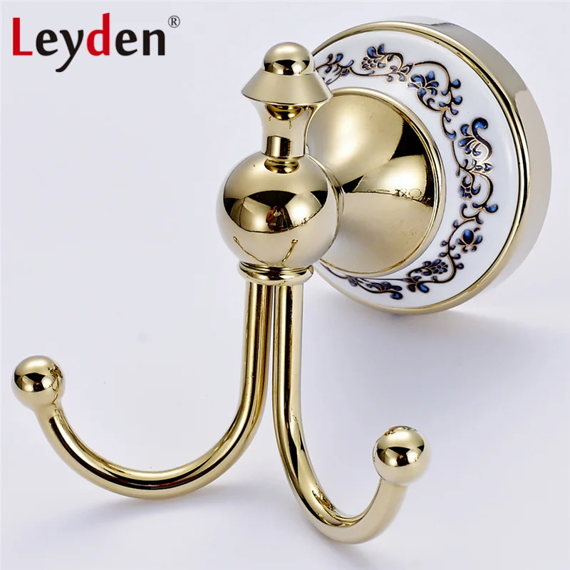 Leyden ORB/Золотая вешалка латунный крючок для одежды черные настенные крючки шляпы