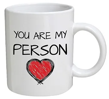 

Funny Mug You Are My Person Red Heart 11 OZ Coffee Mugs