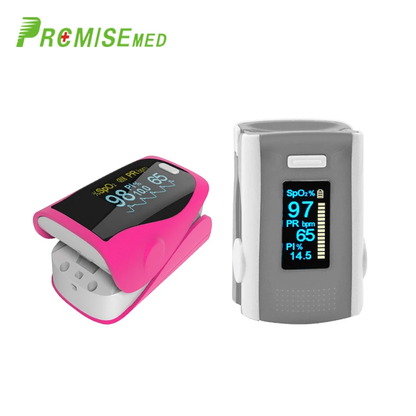 

PROMISE M110gray+F9red Household Health Monitors Finger Pulse Oximeter ABS Silicone Sensor Equipment Pulsioximetro
