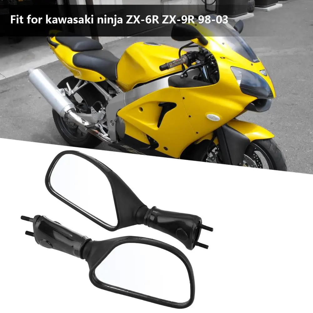 1 пара мотоциклов зеркало заднего вида Универсальный для kawasaki ninja ZX-6R ZX-9R 1998 1999 2000 2001 2002 2003 аксессуары для мотоциклов