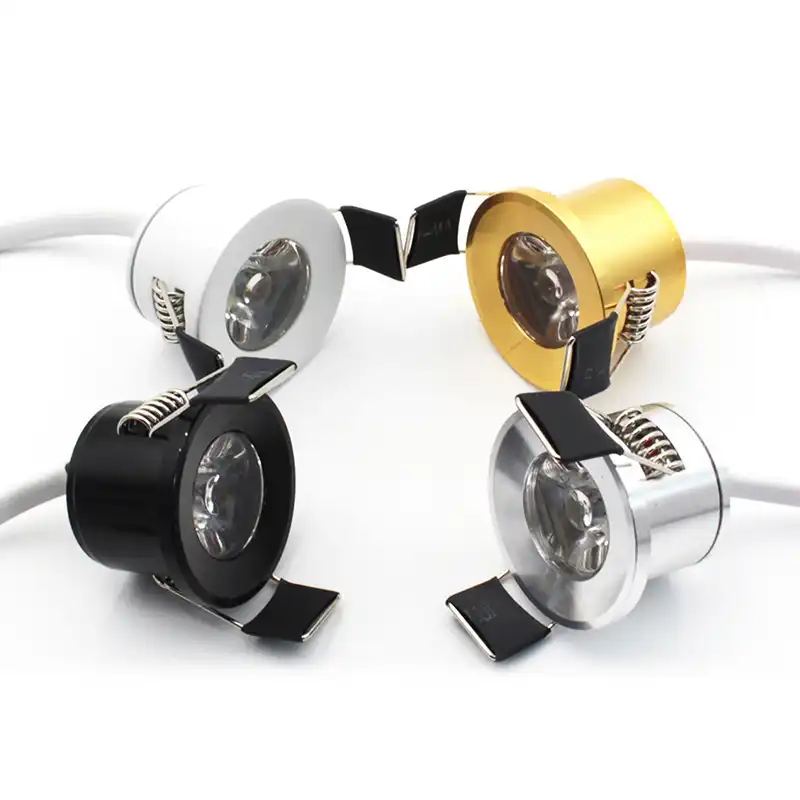 OUUED 3W LED Recessed Downlight White Panel Spotlight AC110~240V Cut Out 50-60mm with Spring Ring Retaining Clips for Retail Shop Commercial Color : Warm White 3000K