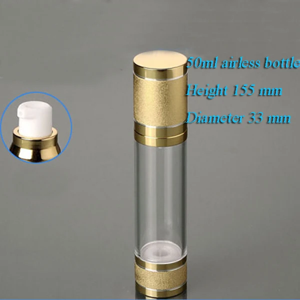 

FM Capacity 50ML airless plastic lotion bottle with airless pump with high quality for cosmetic package