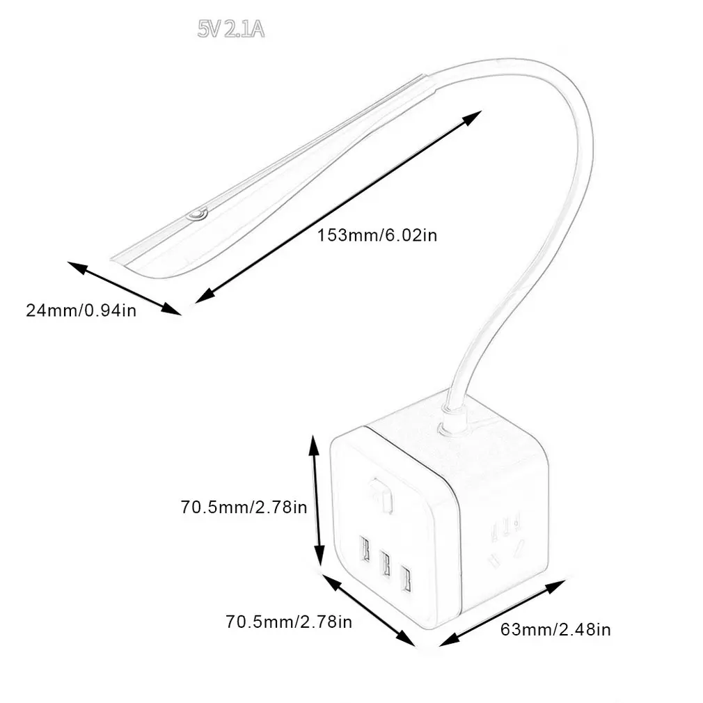 3 USB новый изысканный национальный стандартный разъем зарядки Штатив гнездо конвертер естественный свет быстрая зарядка Прямая доставка