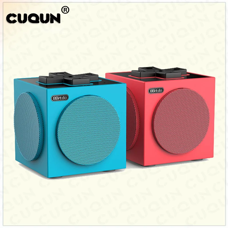 

2018 NEW Bluetooth Stereo Speaker For Switch Mobile Phone Computer 2PCS=1 SET(Red & Blue)