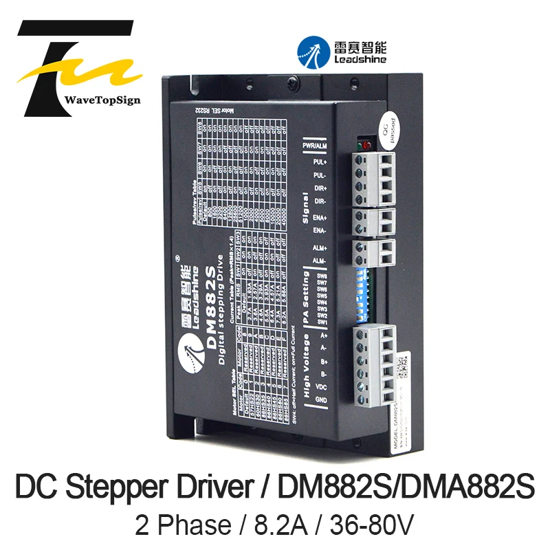 Leadshine 2 фазный Драйвер шагового двигателя DM882S входное напряжение 36 80VDC ток 7