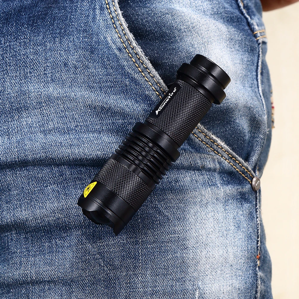 Светодиодный тактический фонарик Alonefire SK68 cree xpe q5 масштабируемый портативный