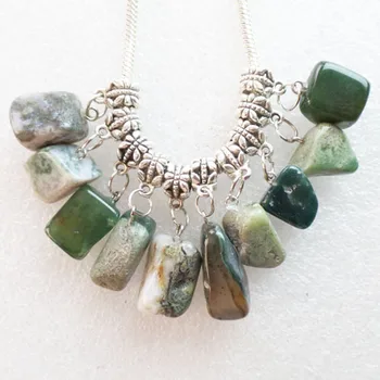 

20pcs Tumbled Natural Indian Agates Pendant Fit European Bracelet Necklace F1147