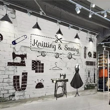 Beibehang обои ретро кирпичная одежда магазин изображения стены фон стены украшения дома гостиной спальни 3d обои