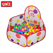 QWZ Складная наружная крытая детская игровая игрушка палатка наружная портативная Океанский шар питбольный бассейн высокое качество подарки на Рождество и день рождения