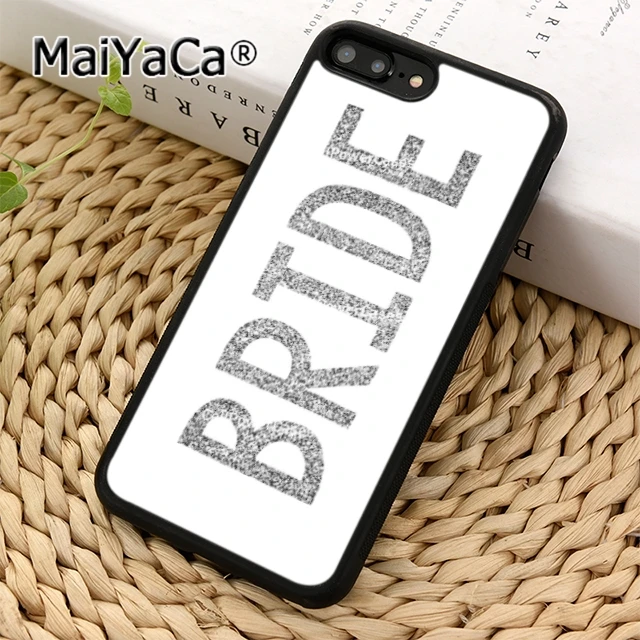 MaiYaCa золотой свадебный чехол для телефона невесты iPhone 5 6 s 7 8 plus 11 12 Pro X XR XS max Samsung S6 S7