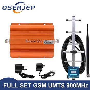 

led Screen display GSM 900Mhz umts 2G/3G celular MOBILE PHONE Signal Repeater booster,900MHz amplifier + Yagi /Omni Antenna