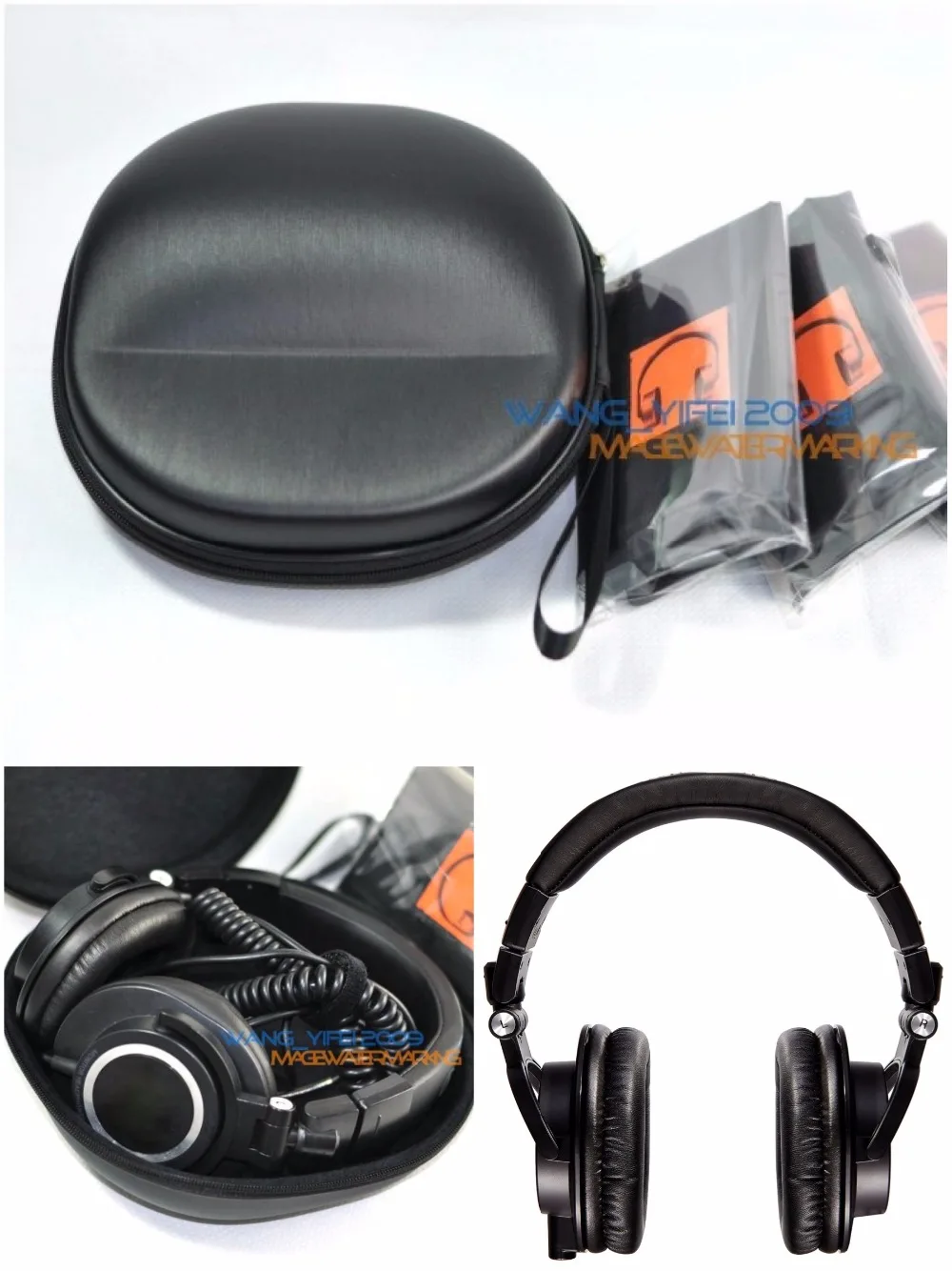 Estojo Rígido Caixa & Bolsa Bolsa Grupos para Áudio-technica Ath M30 M40x M50 M50s M50x Fone de Ouvido