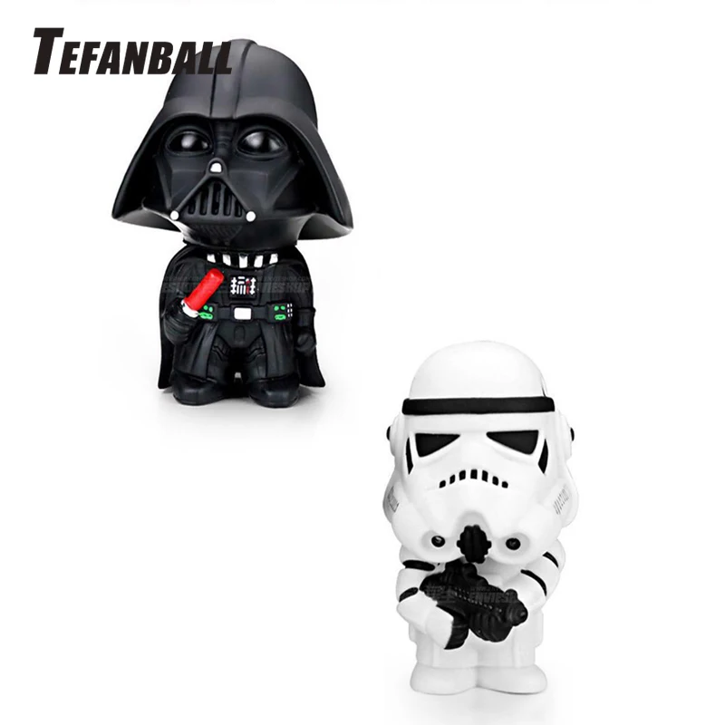 

Car Ornament Cute Star Wars Action Figure Doll Automobiles Interior Black Darth Vader White Stormtroopers Model Decoration Gifts