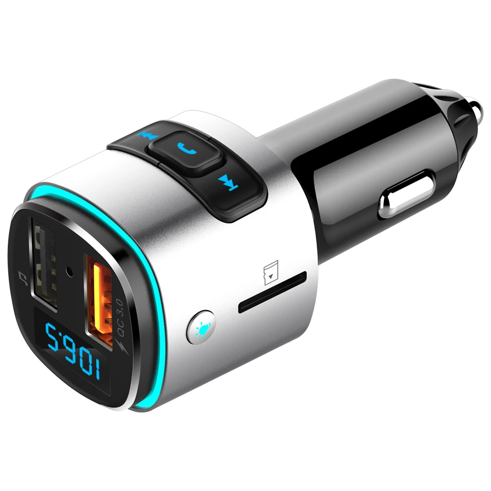 Универсальный беспроводной Bluetooth V4.2 MP3 музыкальный плеер Автомобильный fm-передатчик QC3.0 адаптер быстрой зарядки быстрое USB Автомобильное зарядное устройство