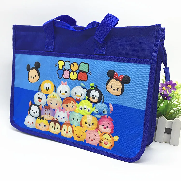 

Disney waterproof Mickey printing hand diaper bag folding zipper portable shopping tote bag supermarket storage shoulder bag