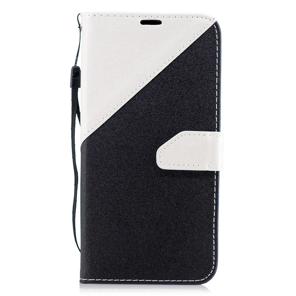 

For Huawei Mate 10 Pro Leather Case Stitching Black White Shock Proof Luxury Phone Case For Huawei Mate 10 Pro Cover Accessories