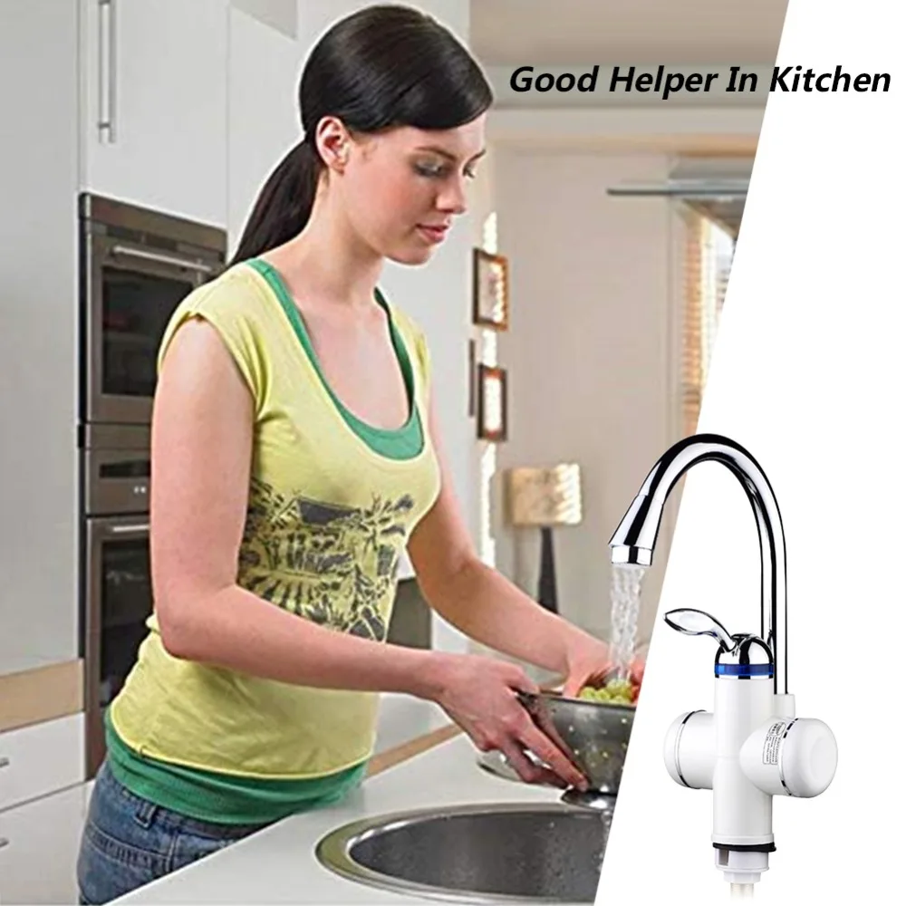 Электрический кухонный водонагреватель кран мгновенная горячая вода кран нагреватель холодный нагрев кран проточный водонагреватель #292242