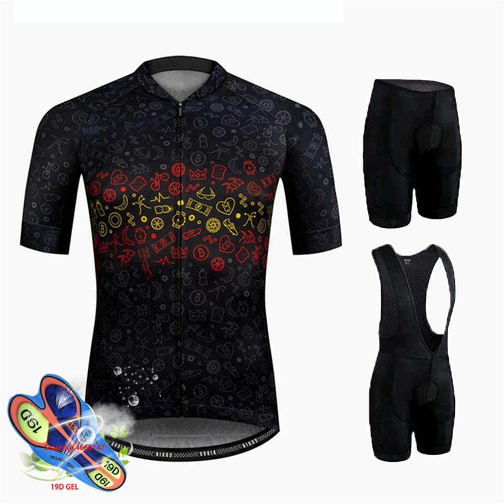

Men's Cycling Jersey 2019 Pro Team Bike Summer Cycling Clothing Quick Drying Set Racing Sport Mtb Bicycle Jerseys Bike Uniform