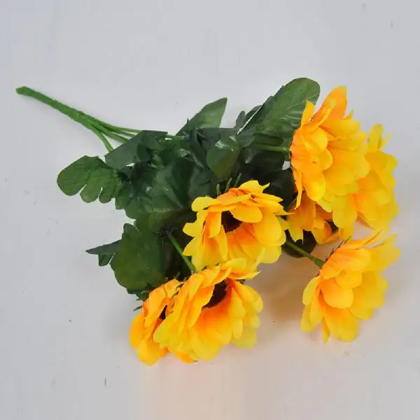 

LanLan 7-head Simulate Sunflower Bouquet Artificial Flower Decoration Flower Arrangement Material