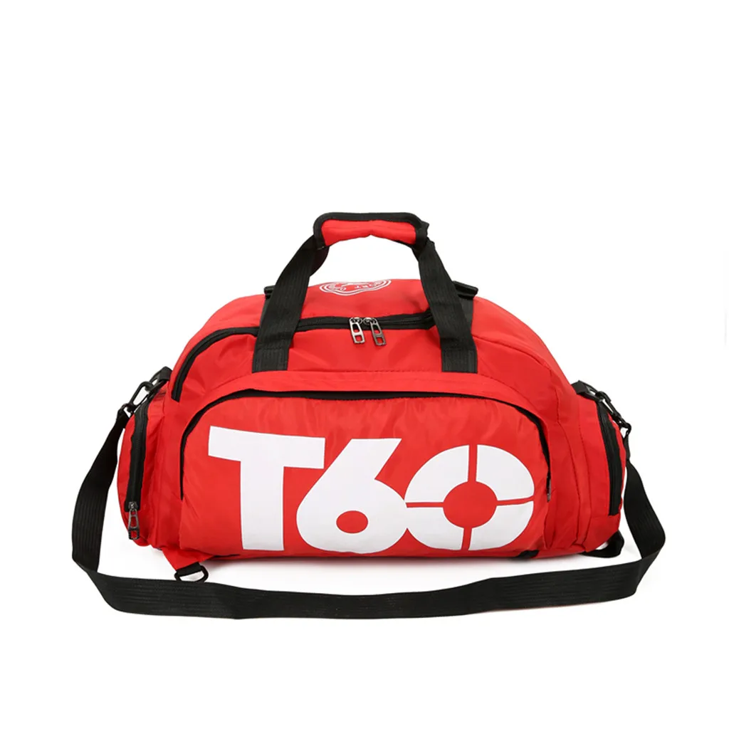 Фирменная Новинка, мужская сумка для спортзала, женская, для фитнеса, водонепроницаемая, для улицы, отдельное пространство для обуви, сумка, рюкзак, скрытый рюкзак и сумка de# L5 - Цвет: Красный